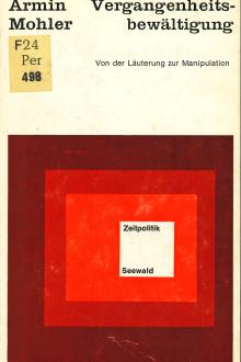 Cover Mohler, Vergangenheitsbewältigung