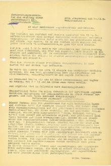 Schreiben Vorbereitungsausschuss (Bl. 1)