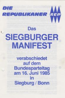 Siegburger Manifest (S. 1)