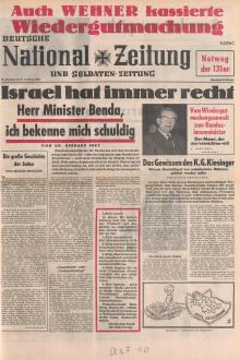 Titelseite der Deutschen National-Zeitung
