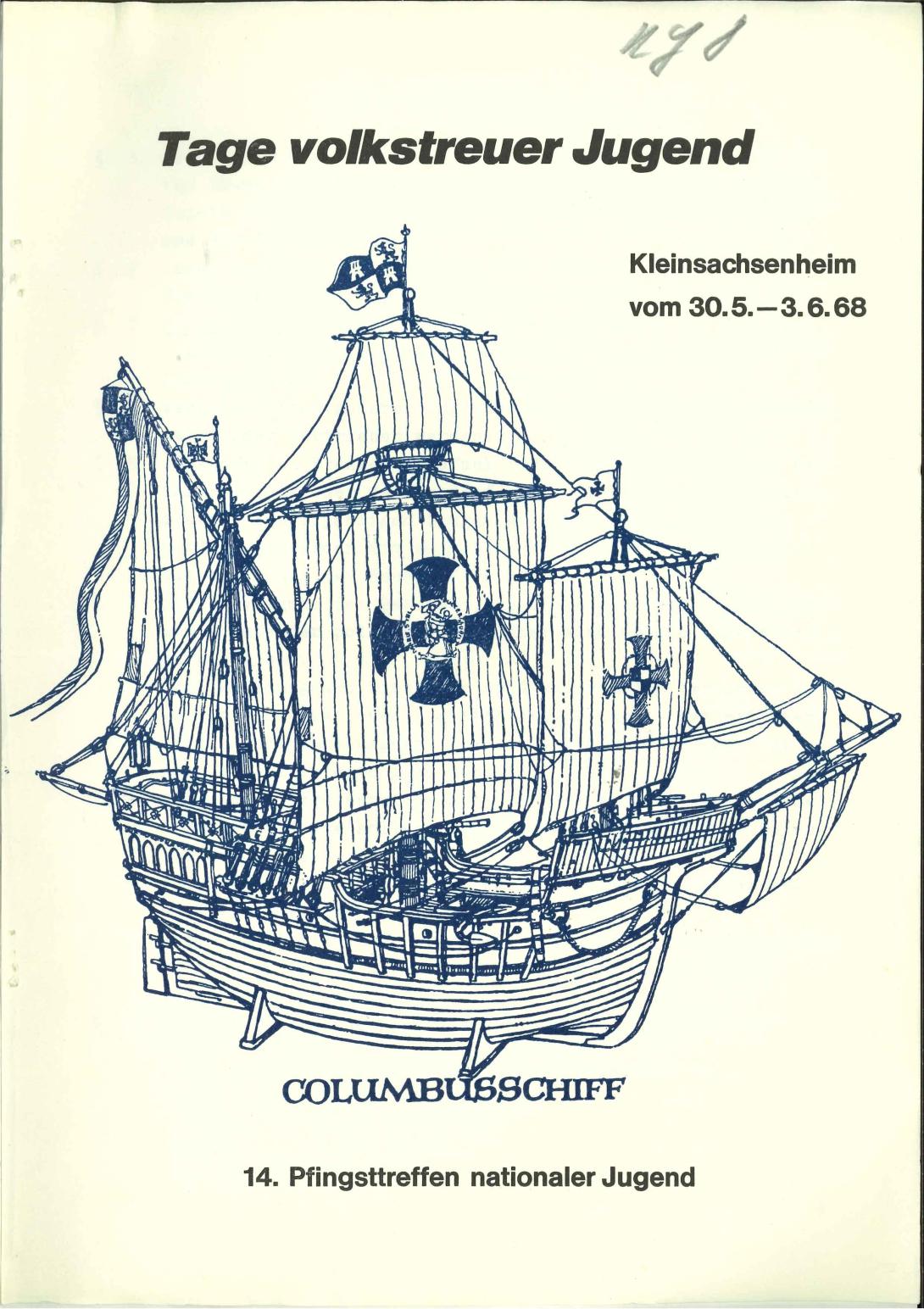 Informationsheft der Wiking-Jugend zum 14. Pfingsttreffen 1968 (S. 1)