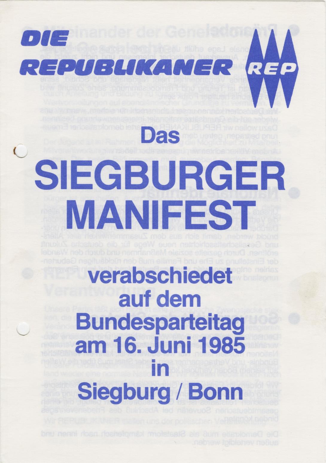 Siegburger Manifest (S. 1)