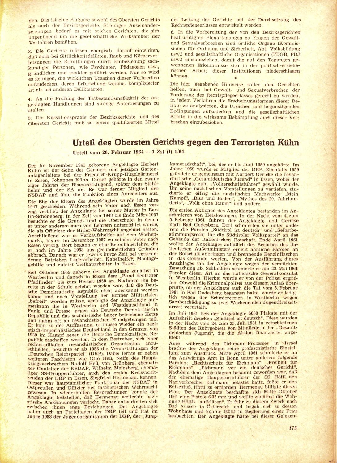 Abdruck der Urteilsbegründung (S. 175)